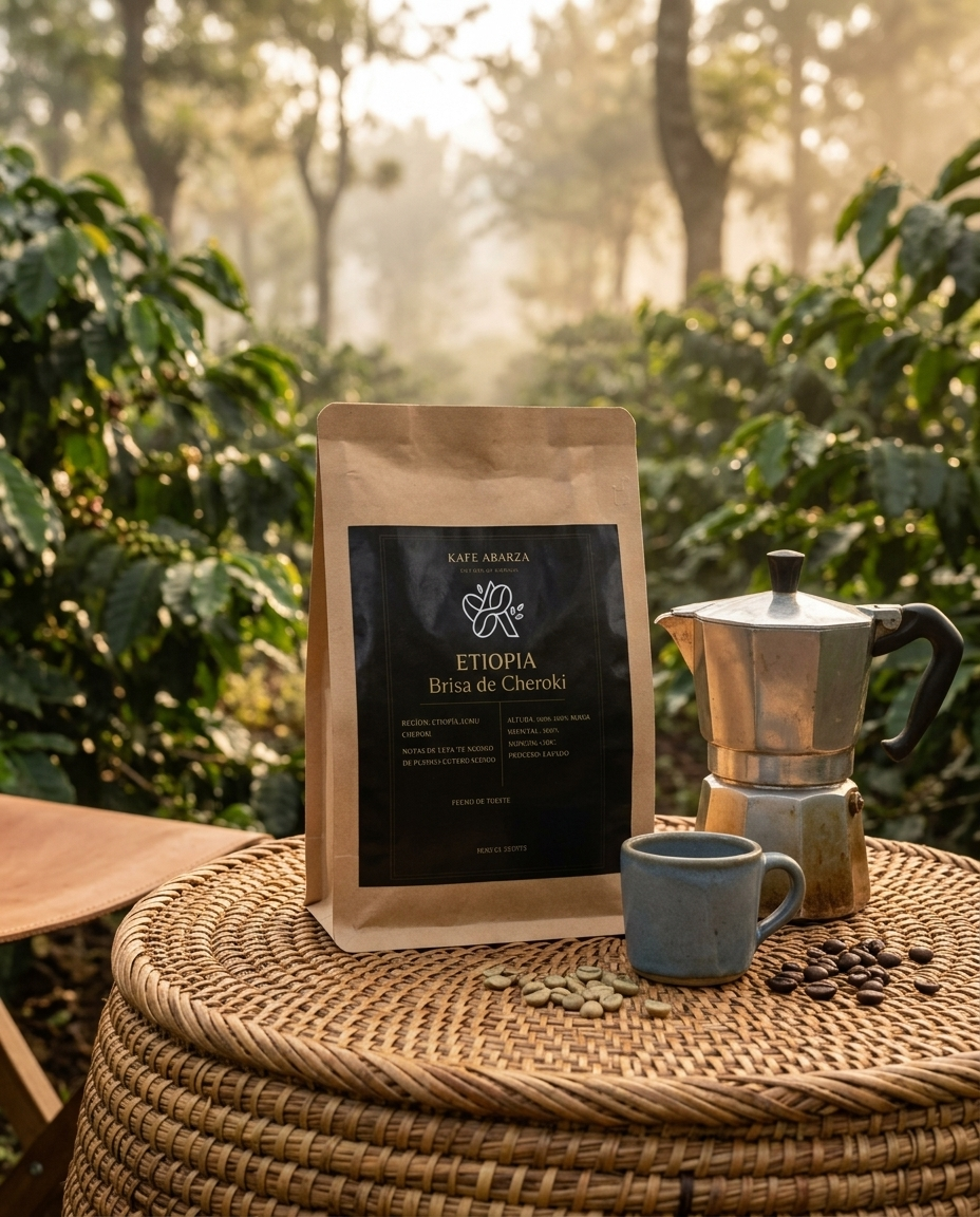 Paisaje cafetero de Etiopía